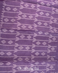 Light Violet Dhakai Jamdhani Pure Silk Linen Handloom Saree