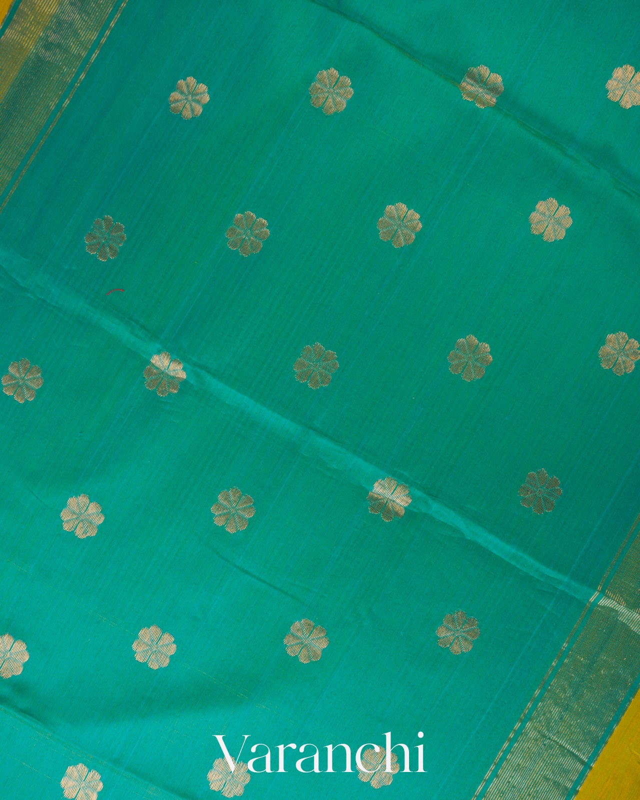 Powder Blue and Mustard Yellow Pure Maheswari Silk Cotton Tissue Handloom Saree 
