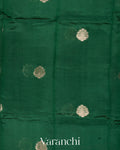 Dark Green Pure Mango Silk Saree