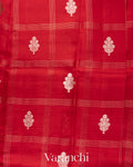 Deep Red Pure Mango Silk Saree