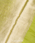 Lemon Green Pure Mango Silk Saree 