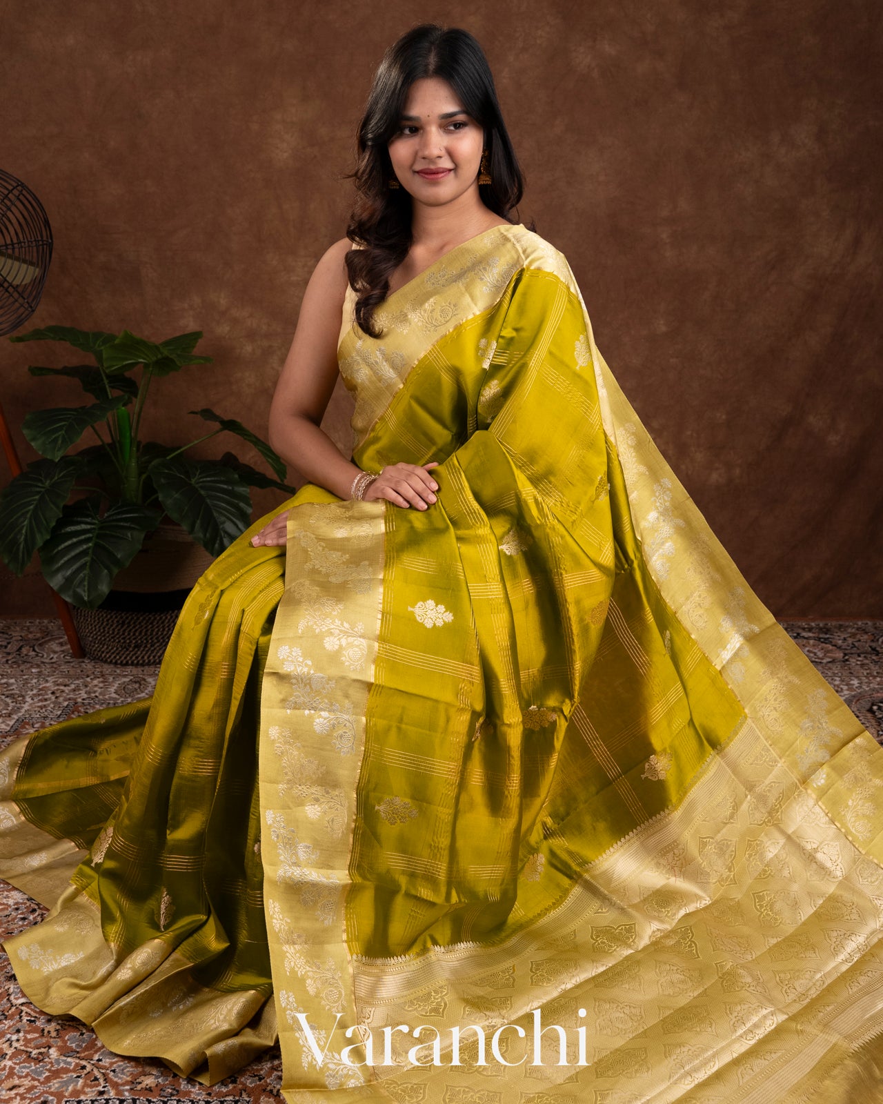 Mehandi Green Pure Mango Silk Saree