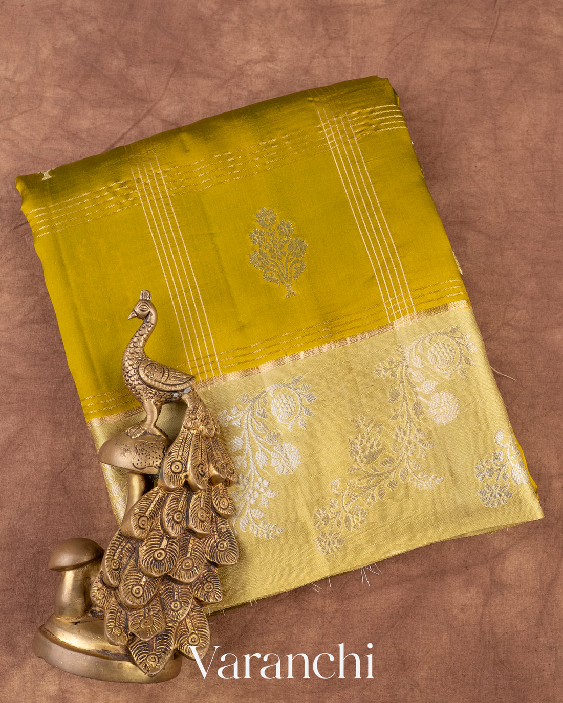 Mehandi Green Pure Mango Silk Saree