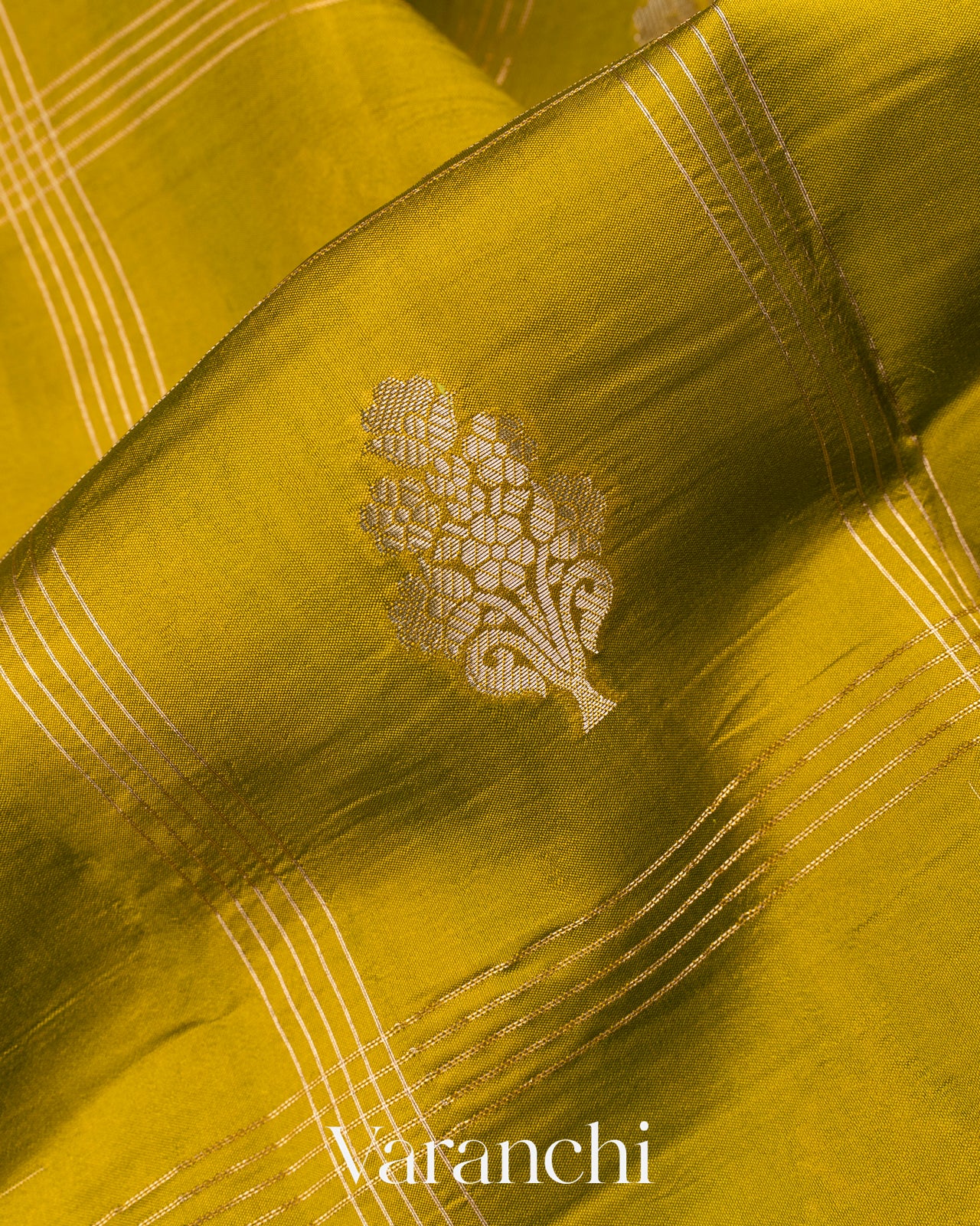Mehandi Green Pure Mango Silk Saree