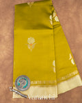 Olive Yellow Pure Mango Silk Handloom Saree