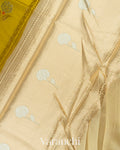 Olive Yellow Pure Mango Silk Handloom Saree