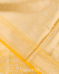 Mango Yellow Heavy Brocade Pure Mango Silk Saree