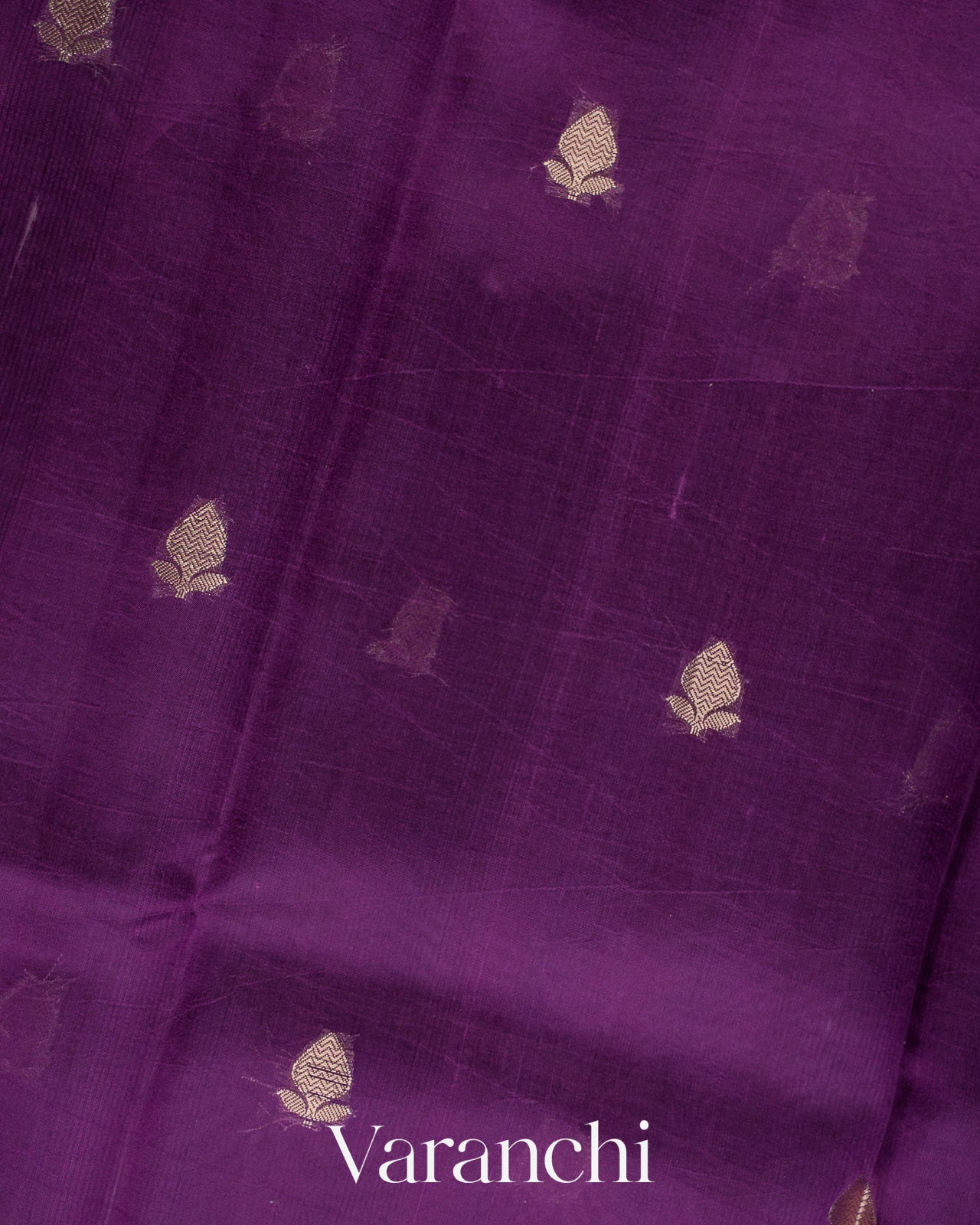 Deep Purple Floral Printed Pure Mango Silk Saree