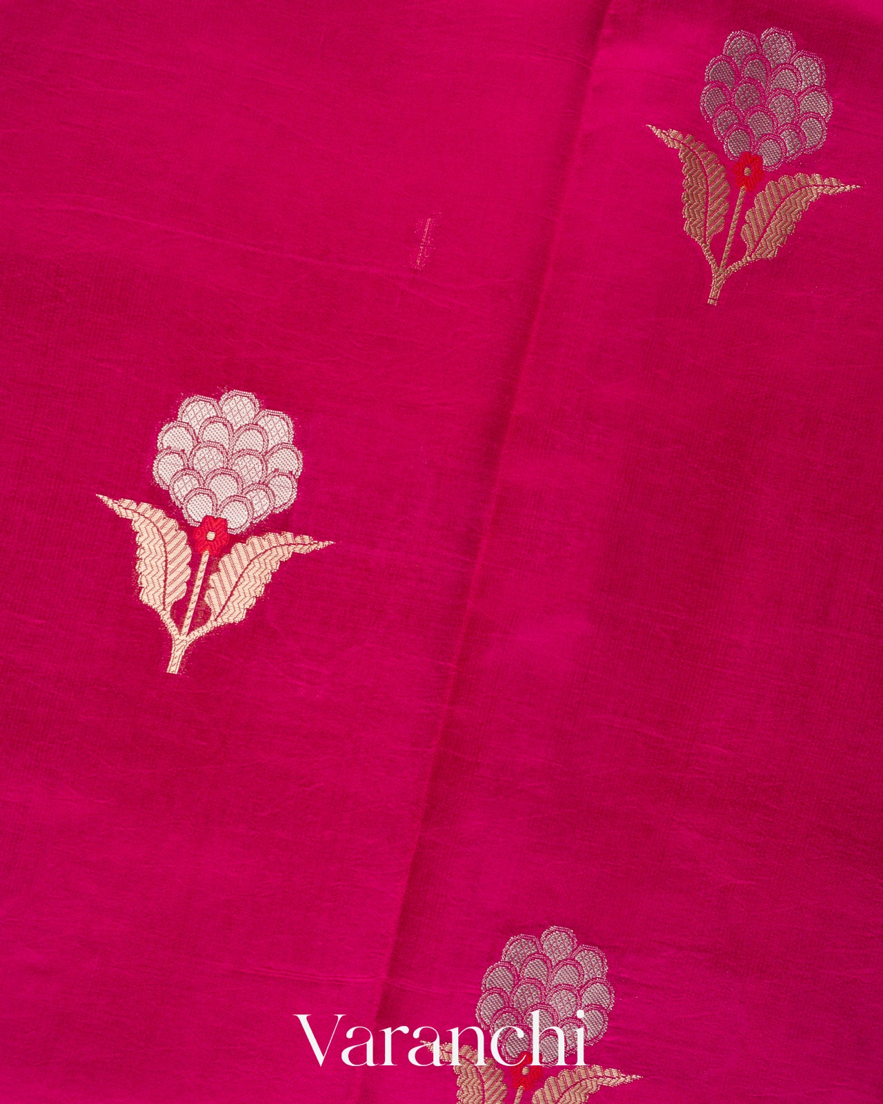 Rani Pink Pure Mango Silk Saree