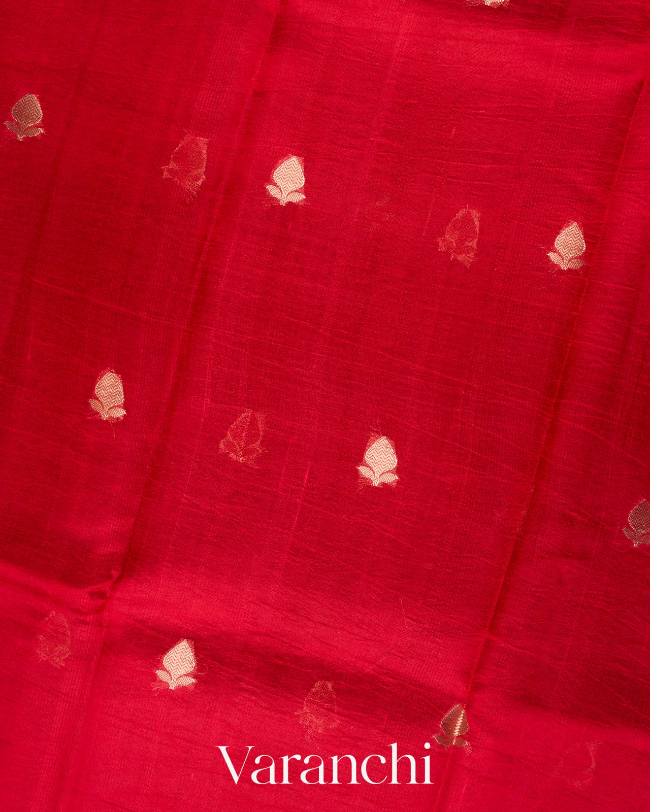 Red Floral Printed Pure Mango Silk Saree