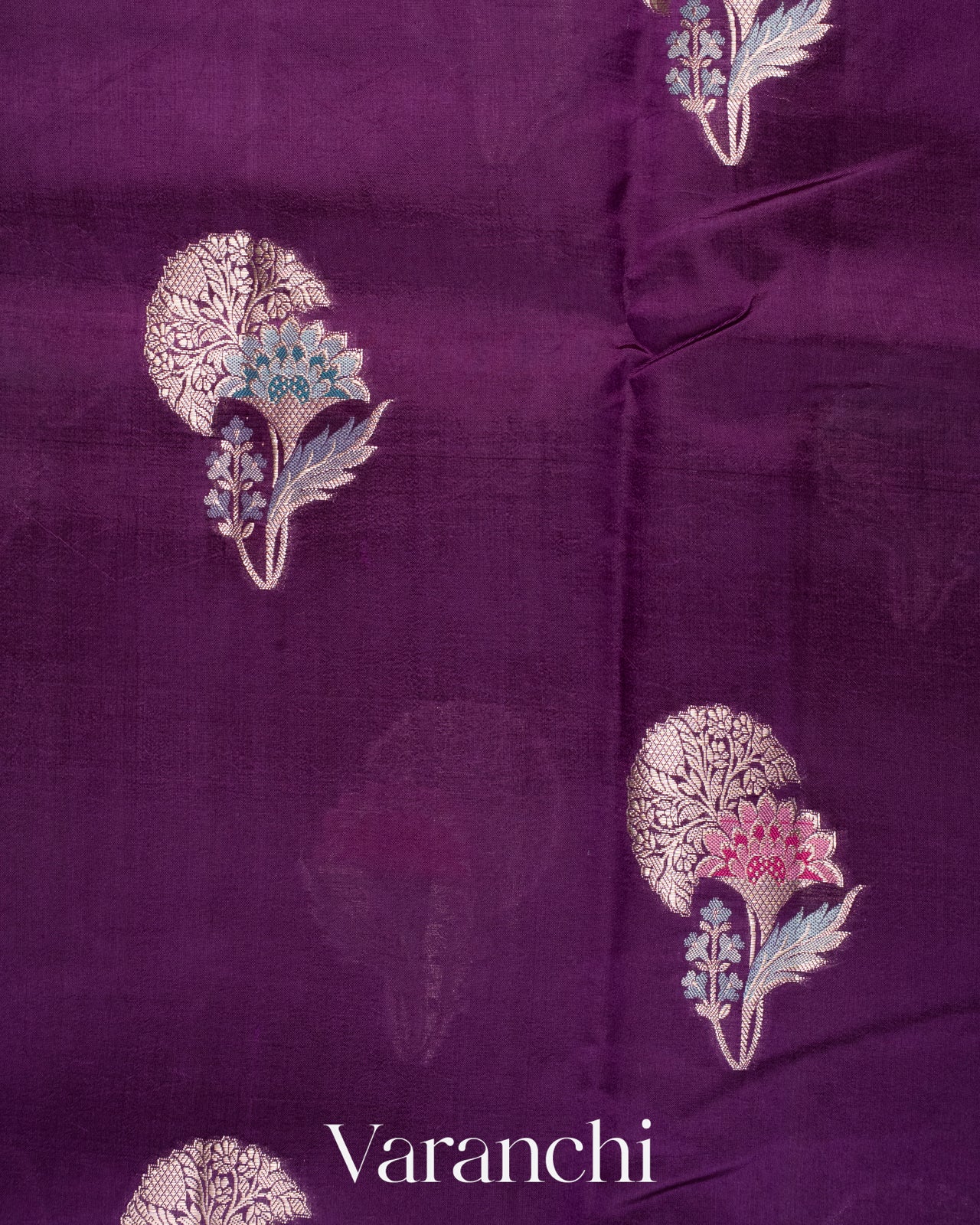 Deep Purple Pure Mango Silk Saree