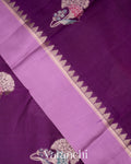 Deep Purple Pure Mango Silk Saree