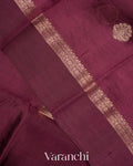 Deep Wine Pure Mango Silk Saree