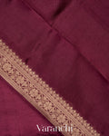 Deep Wine Pure Mango Silk Saree