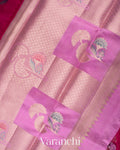Rani Pink Pure Mango Silk Saree