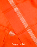 Orange Pure Mango Silk Saree