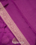 Purple Pure Mango Silk Saree