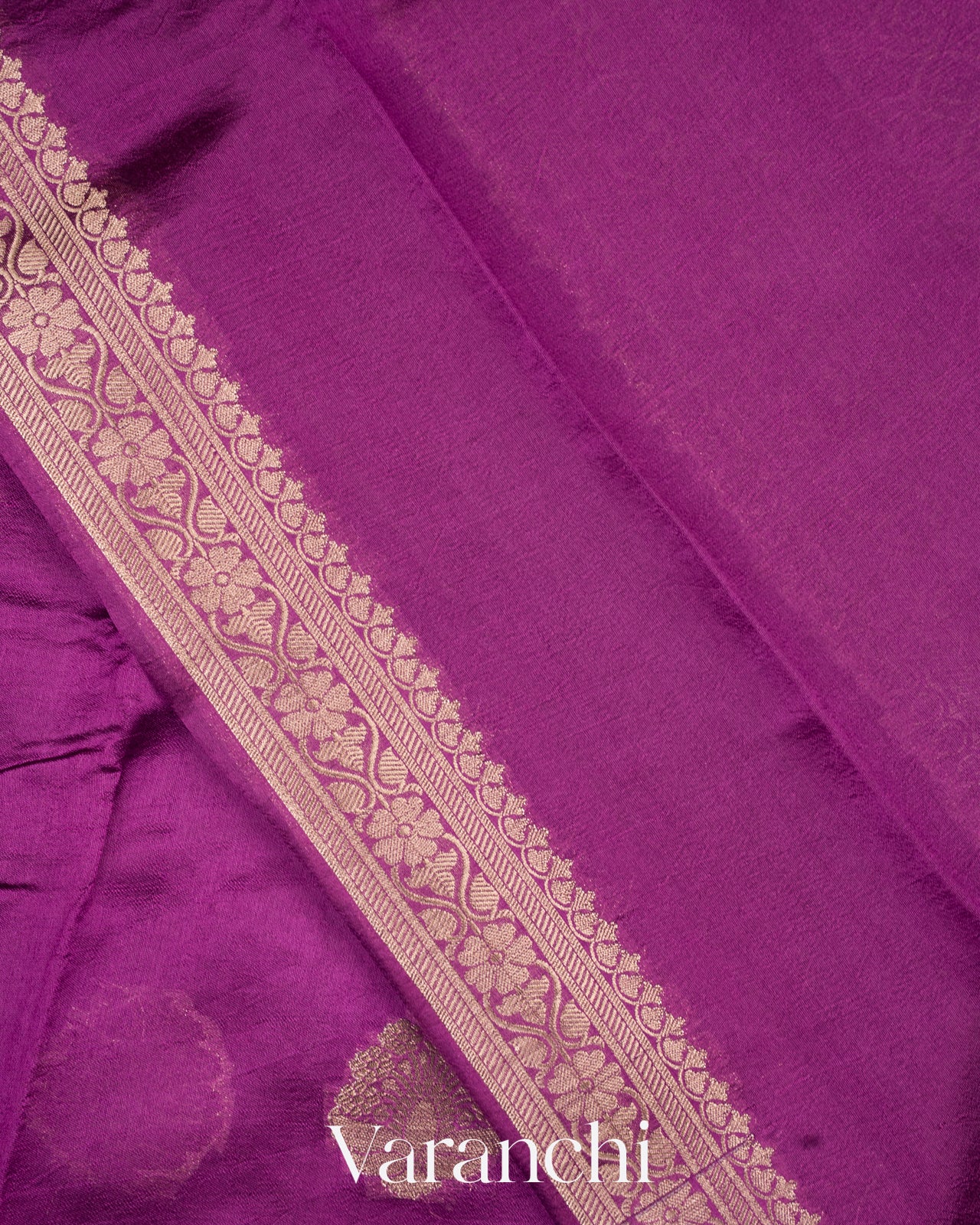 Purple Pure Mango Silk Saree