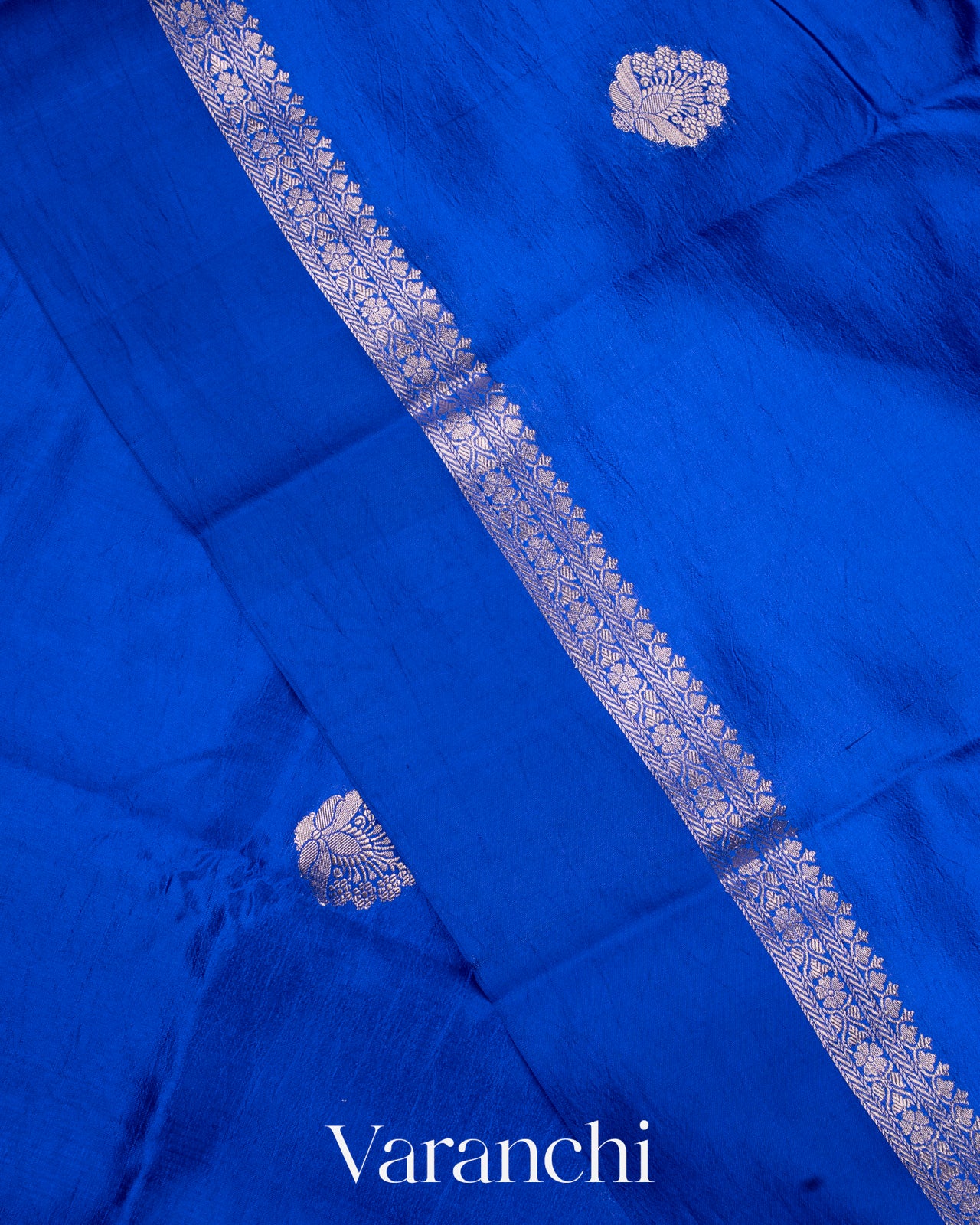 Royal Blue Pure Mango Silk Saree