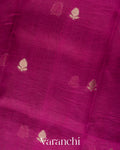 Wine Purple Floral Printed Pure Mango Silk Saree
