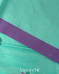 Sea Green Jamdani with Matka Stripes Pure Muslin Silk Handloom Saree