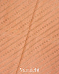 Dusty Orange Pure Moonga Silk Saree