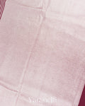 Berry Maroon Pure Crush Tissue Moonga Silk Saree