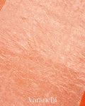 Orange Pure Crush Tissue Moonga Silk Saree