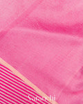 Pink Pure Crush Tissue Moonga Silk Saree