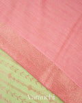 Pista Green Pure Moonga Silk Saree