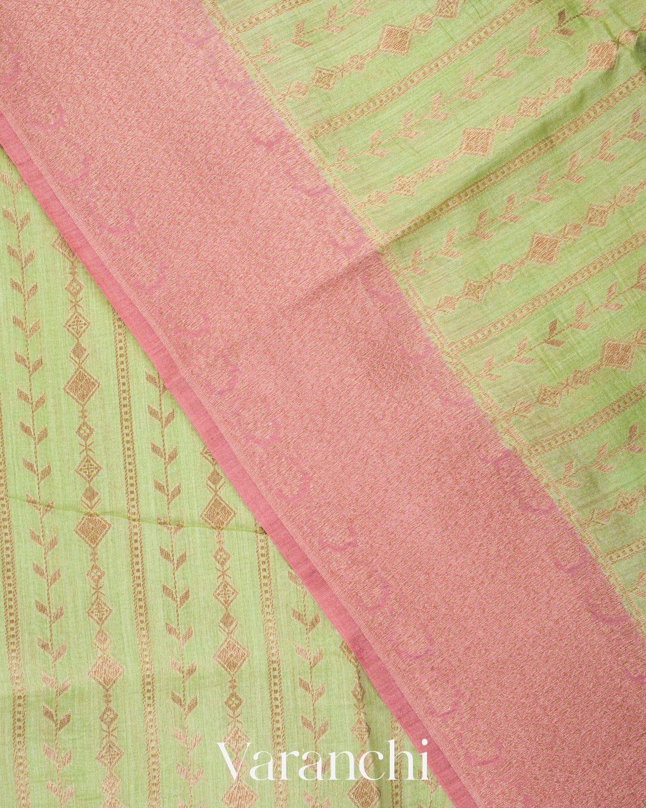 Pista Green Pure Moonga Silk Saree