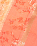 Soft Peach Ombre Digital Printed Pure Moonga Silk Saree
