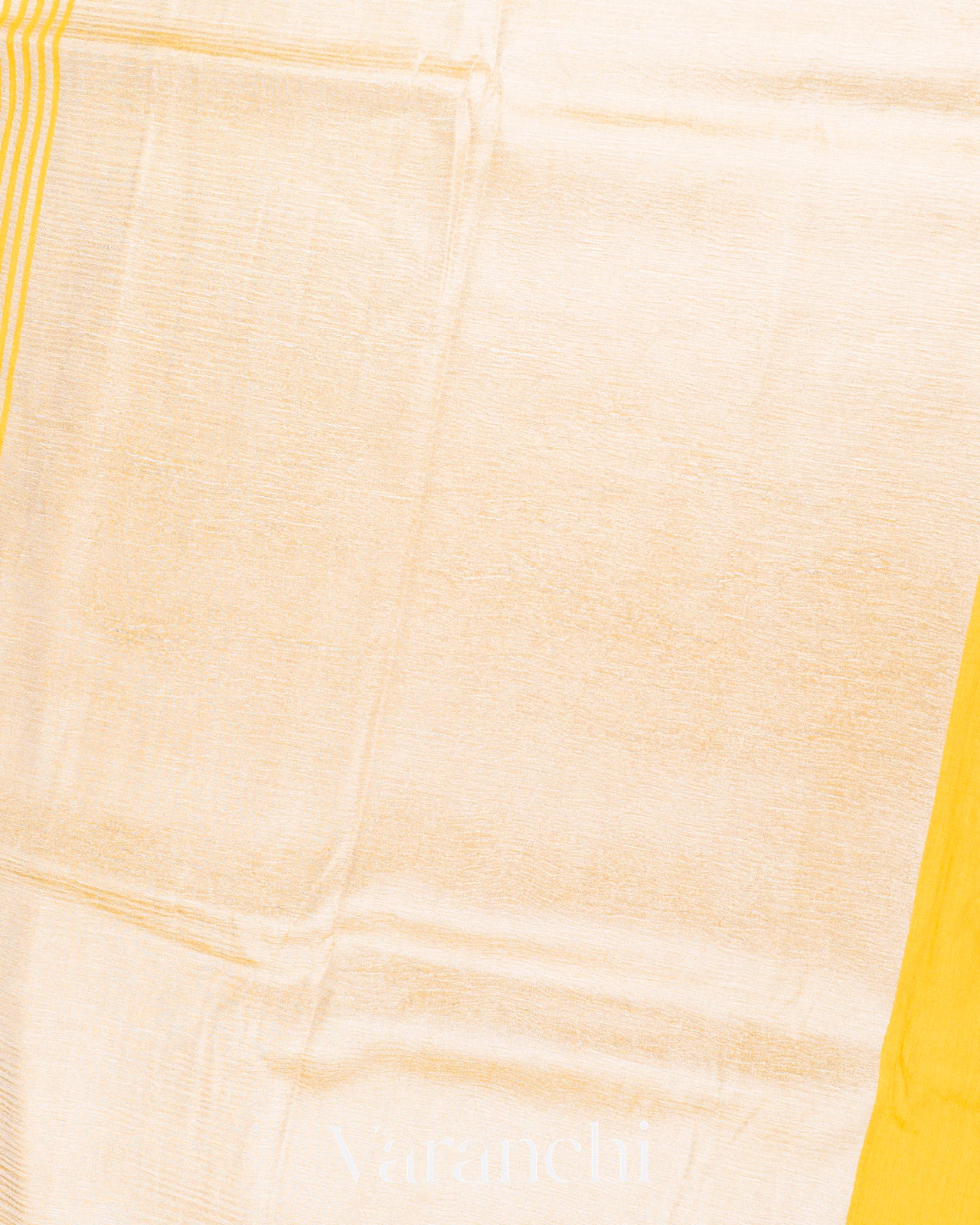 Yellow Pure Crush Tissue Moonga Silk Saree 