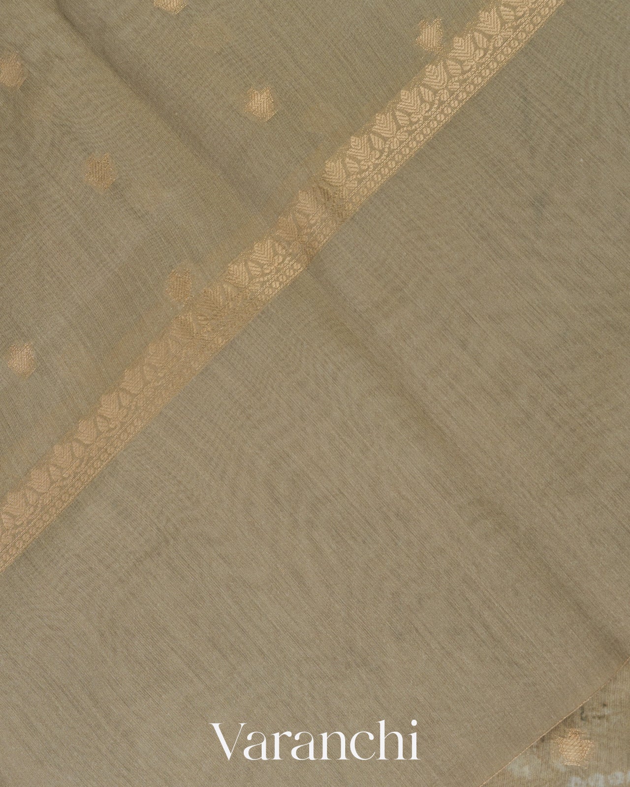 Sand Beige Ombre Digital Printed Pure Moonga Silk Saree