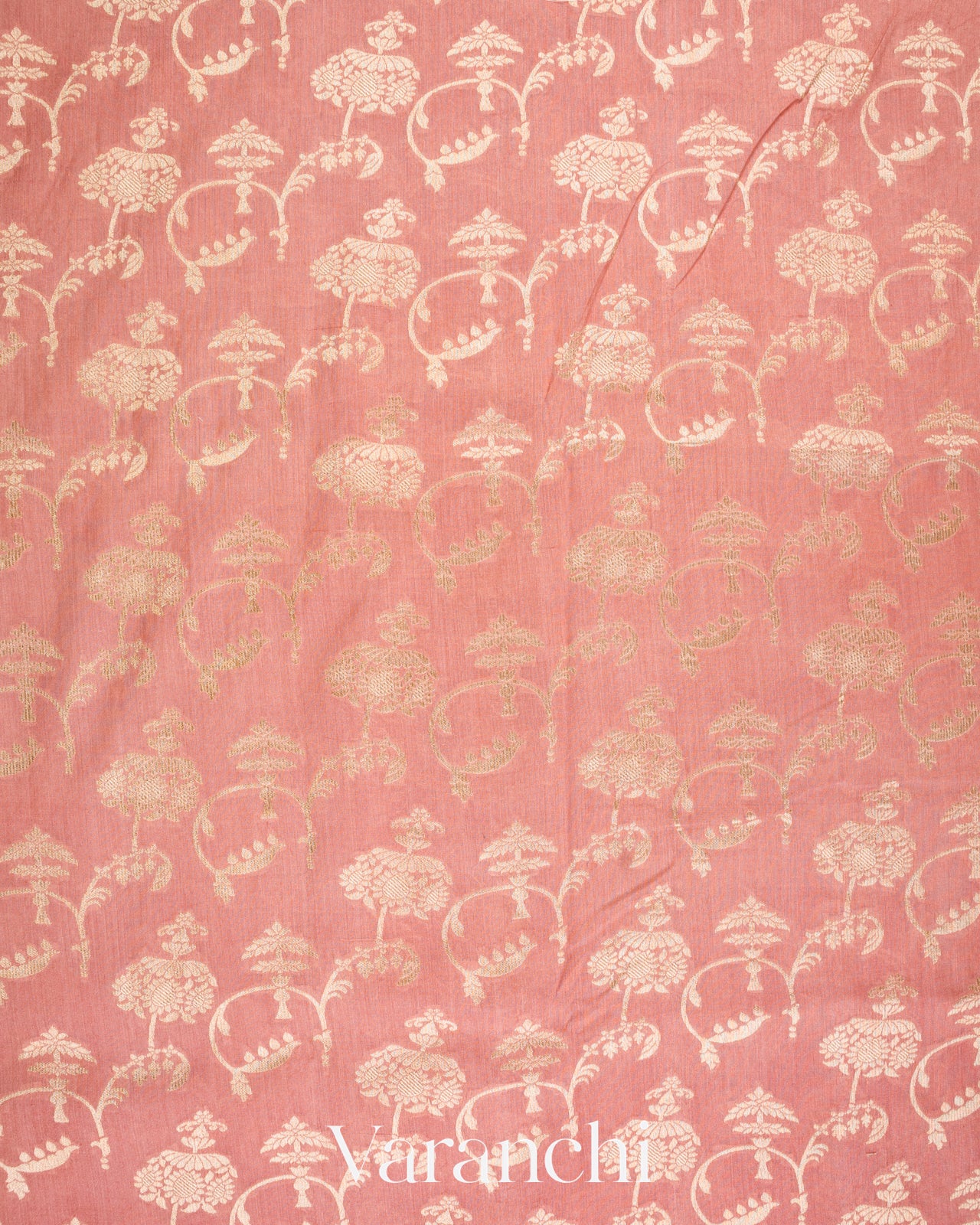 Dusty Rose Pure Moonga Silk Saree