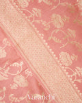 Dusty Rose Pure Moonga Silk Saree