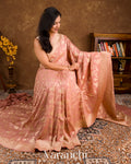 Dusty Rose Pure Moonga Silk Saree