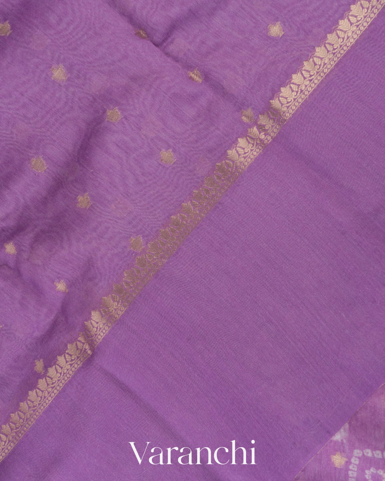 Lavender–Mauve Ombre Digital Printed Pure Moonga Silk Saree