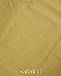 Lemon Yellow Pure Moonga Silk Saree