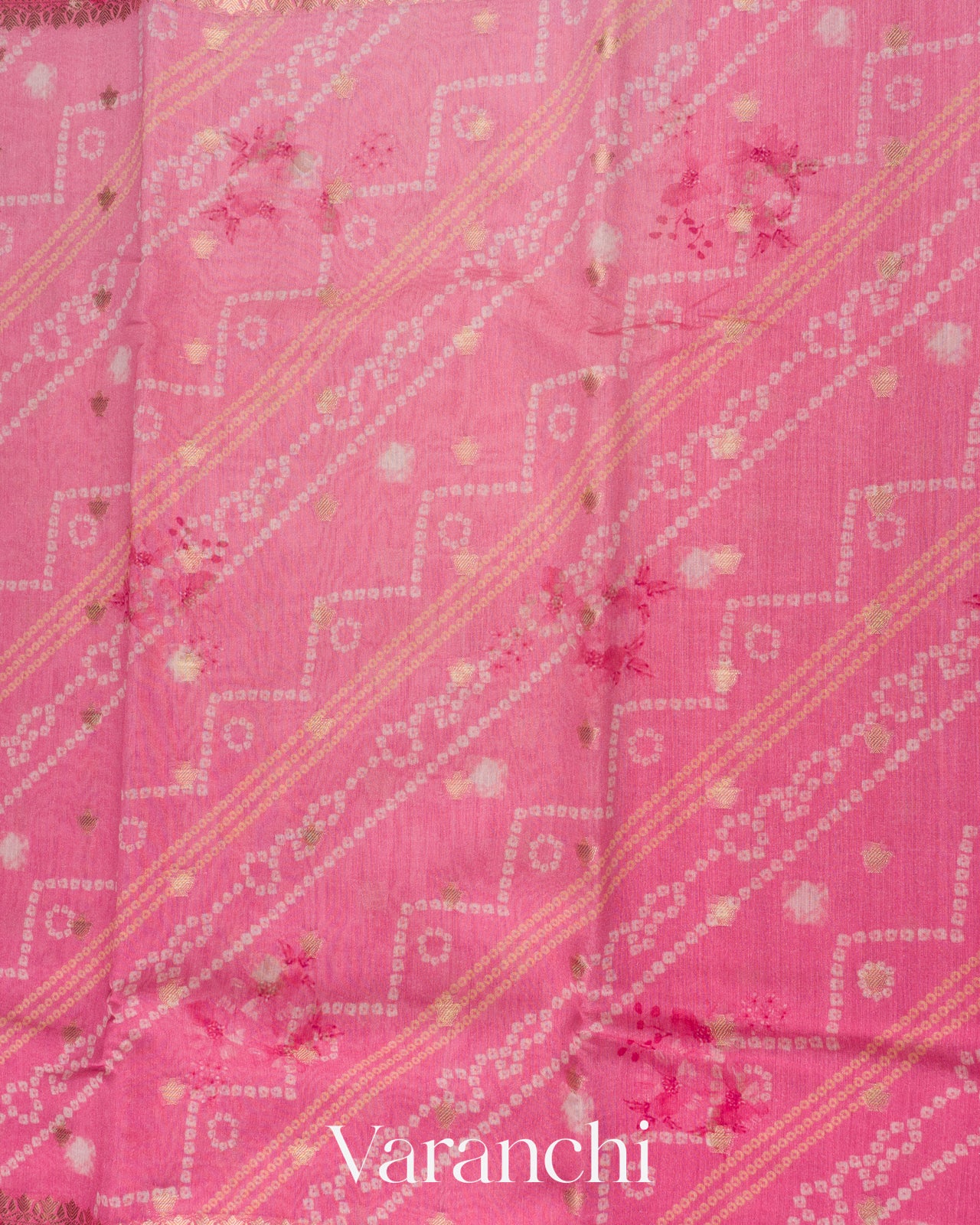 Blush Rose Pink Ombre Digital Printed Pure Moonga Silk Saree
