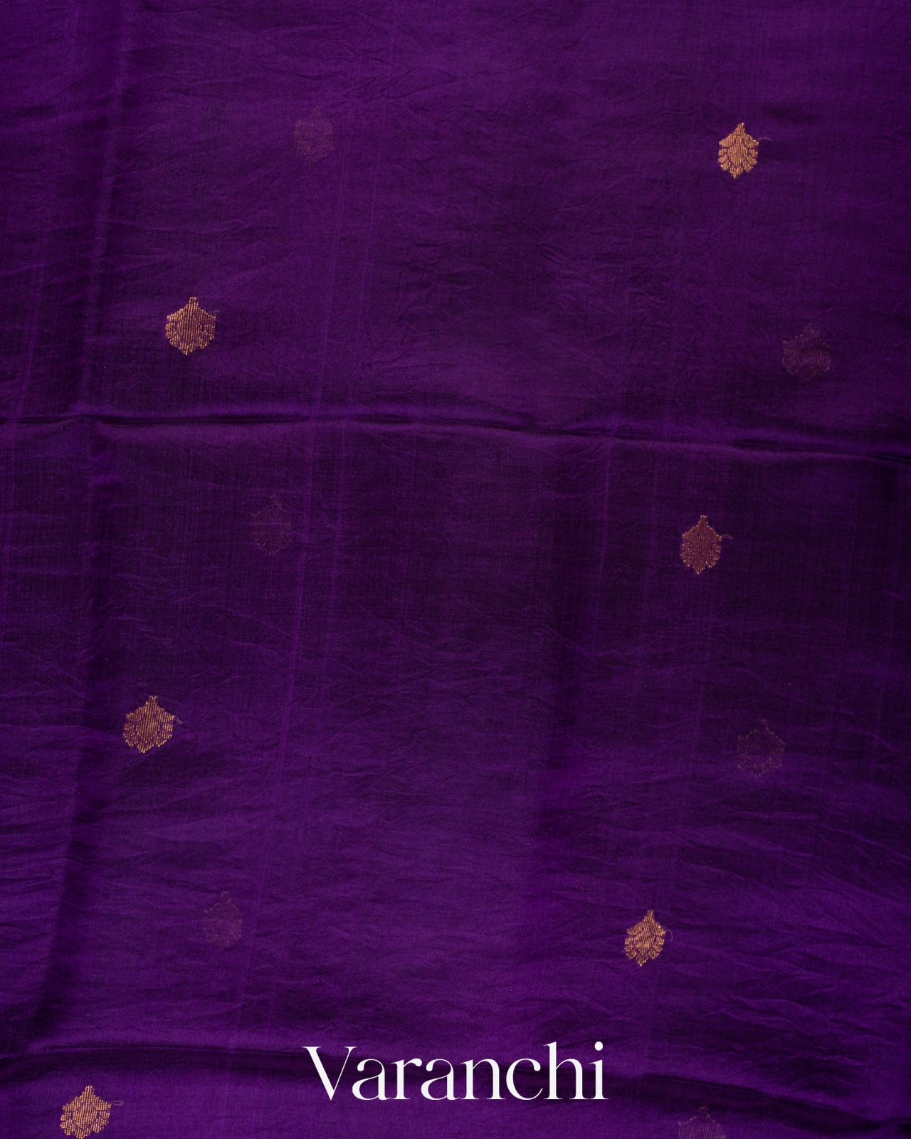 Royal Purple Jamdani Pure Mulberry Silk Handloom Saree