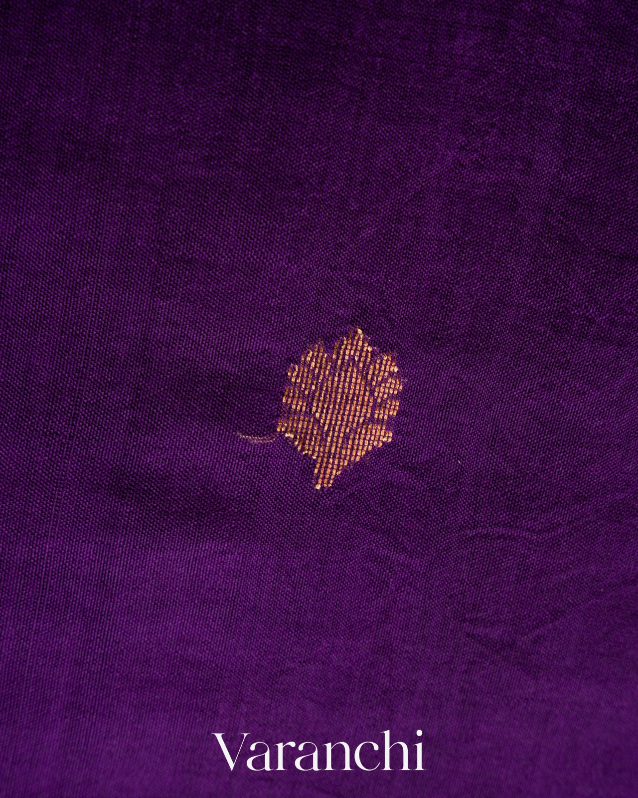 Royal Purple Jamdani Pure Mulberry Silk Handloom Saree