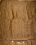 Soft Cocoa Brown with Sequin Embroidery Pure Muslin Silk Handloom Saree 