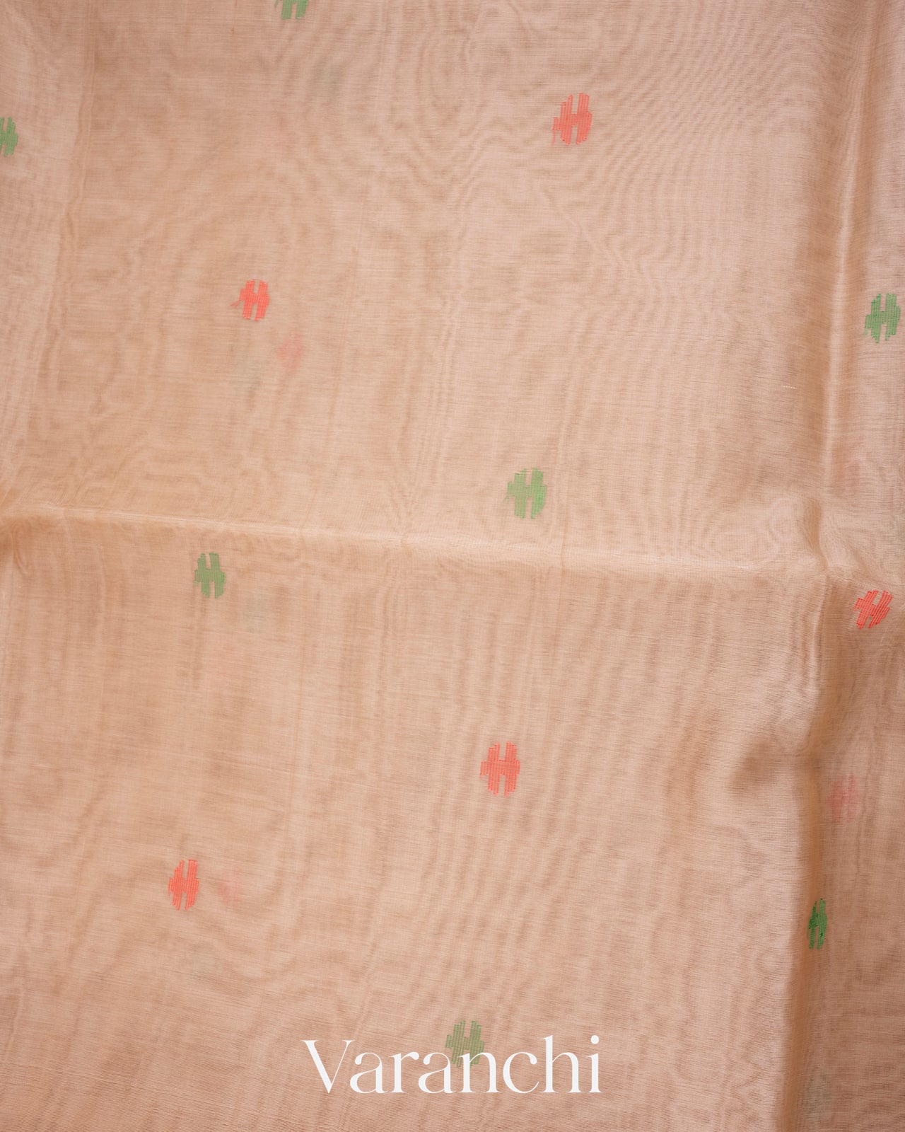 Ivory Jamdani Pure Muslin Silk Handloom Saree