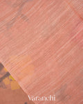 Peach Jamdani Pure Muslin Silk Handloom Saree