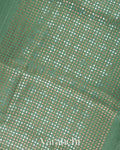Sea Green with Sequin Embroidery Pure Muslin Silk Handloom Saree