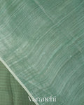Sea Green with Sequin Embroidery Pure Muslin Silk Handloom Saree