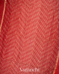 Brick Red with Sequin Embroidery Pure Muslin Silk Handloom Saree