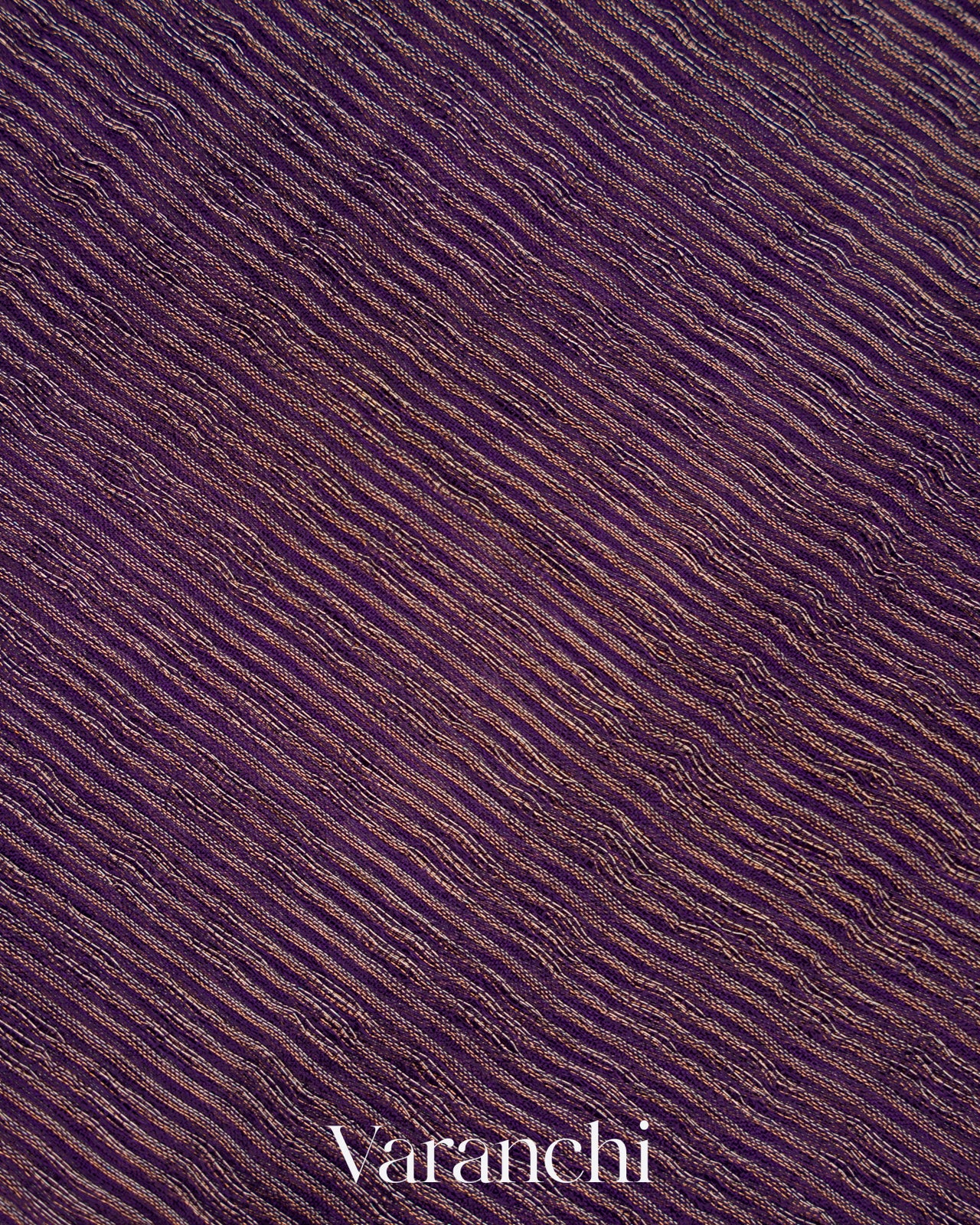 Violet with Sequin Embroidery Pure Muslin Silk Handloom Saree 