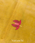 Yellow Jamdani Pure Muslin Silk Handloom Saree